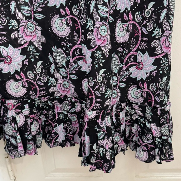 NWOT Mille Resort & Travel Klara Dress Sz Small Floral Tropical Night BlockPrint - Picture 4 of 6